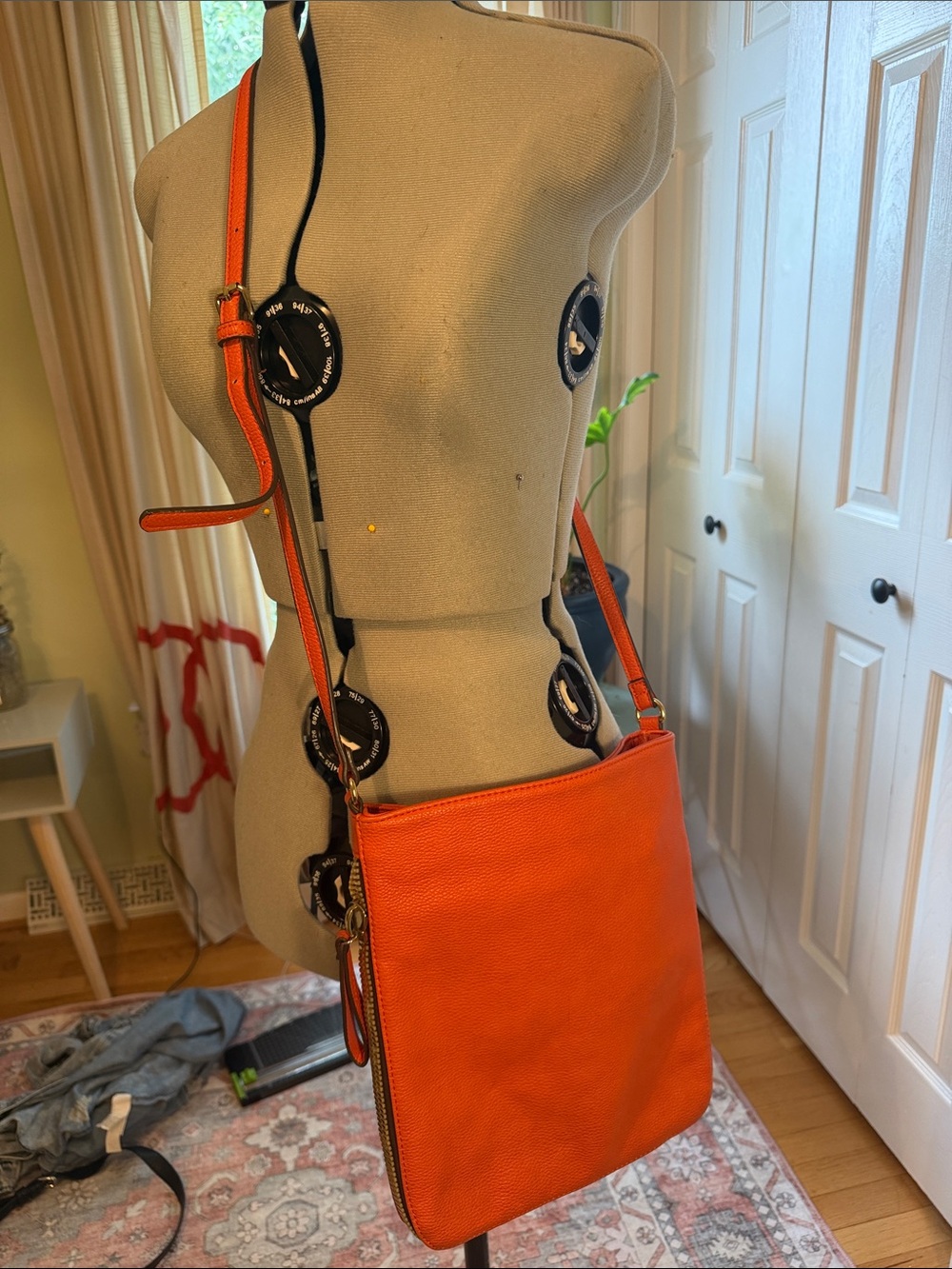 Orange Crossbody Shoulder Bag